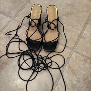 KAYLEEN By Los Angles Lace up High Heel Shoes